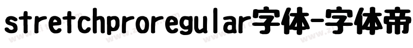 stretchproregular字体字体转换