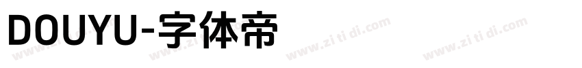 DOUYU字体转换