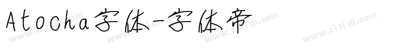 Atocha字体字体转换