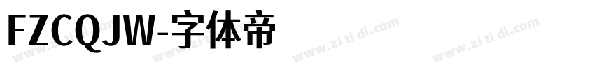 FZCQJW字体转换