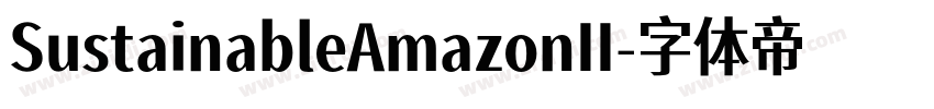 SustainableAmazonII字体转换