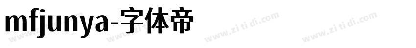 mfjunya字体转换