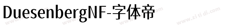 DuesenbergNF字体转换