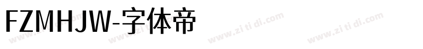 FZMHJW字体转换