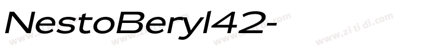 NestoBeryl42字体转换