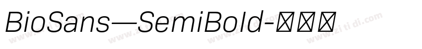 BioSans—SemiBoId字体转换