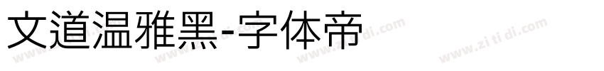 文道温雅黑字体转换