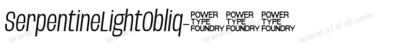 SerpentineLightObliq字体转换
