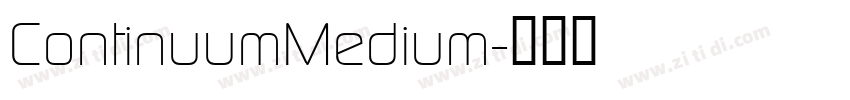 ContinuumMedium字体转换