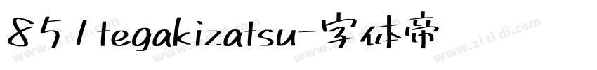 851tegakizatsu字体转换