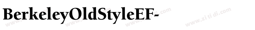 BerkeleyOldStyleEF字体转换