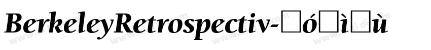 BerkeleyRetrospectiv字体转换