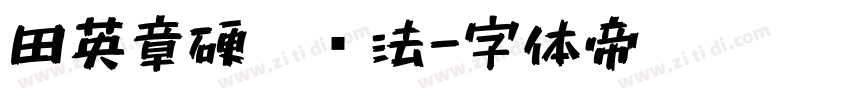 田英章硬笔书法字体转换