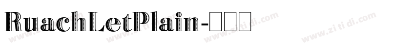 RuachLetPlain字体转换