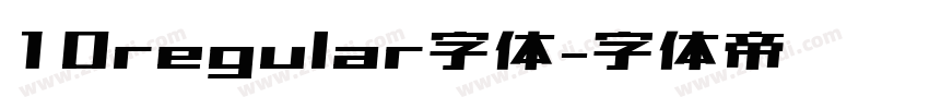 10regular字体字体转换