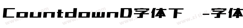 CountdownD字体下载字体转换