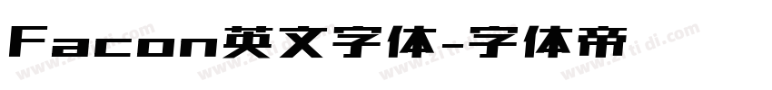 Facon英文字体字体转换