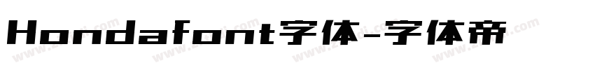 Hondafont字体字体转换