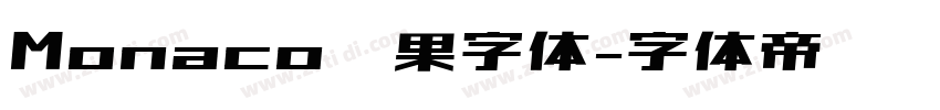 Monaco苹果字体字体转换