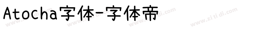 Atocha字体字体转换