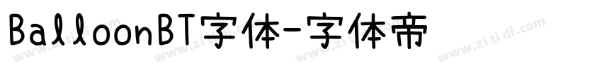 BalloonBT字体字体转换