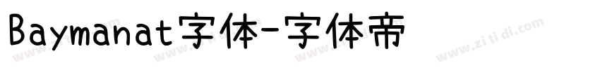 Baymanat字体字体转换