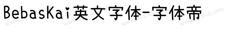 BebasKai英文字体字体转换