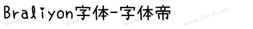 Braliyon字体字体转换