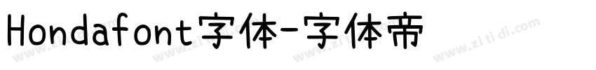 Hondafont字体字体转换