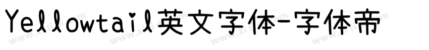 Yellowtail英文字体字体转换