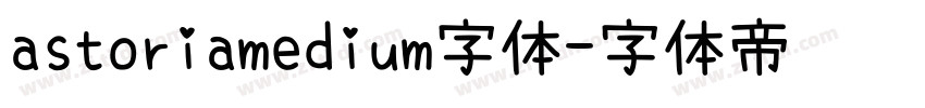 astoriamedium字体字体转换