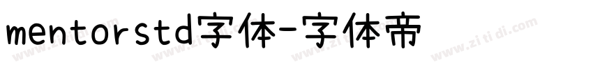 mentorstd字体字体转换