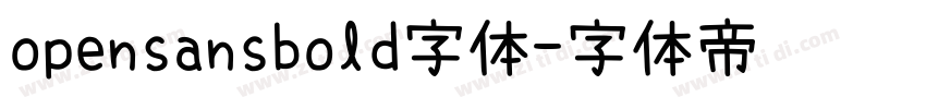 opensansbold字体字体转换