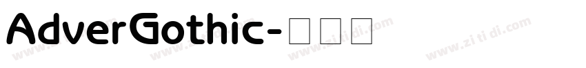 AdverGothic字体转换