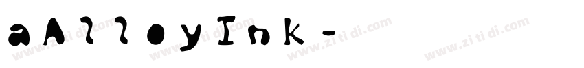 aAlloyInk字体转换