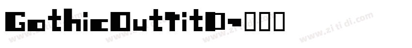 GothicOutTitD字体转换