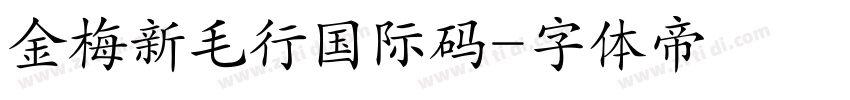 金梅新毛行国际码字体转换