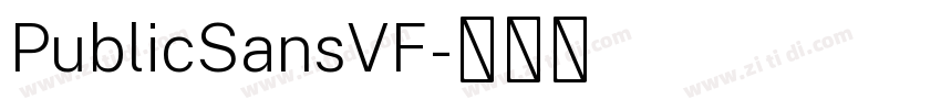 PublicSansVF字体转换