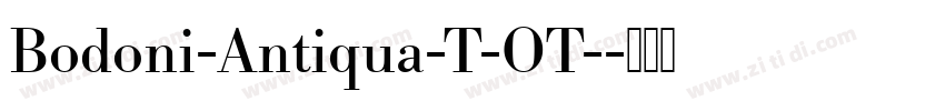 Bodoni-Antiqua-T-OT-字体转换