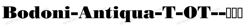 Bodoni-Antiqua-T-OT-字体转换