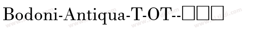 Bodoni-Antiqua-T-OT-字体转换