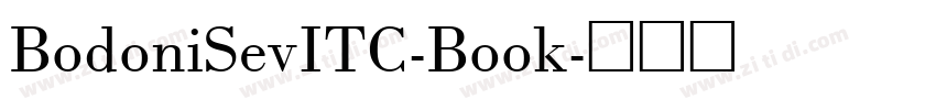 BodoniSevITC-Book字体转换