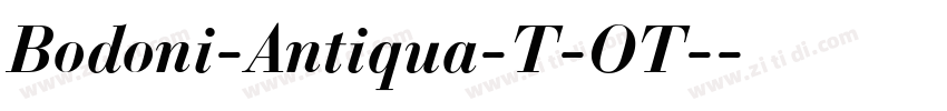 Bodoni-Antiqua-T-OT-字体转换