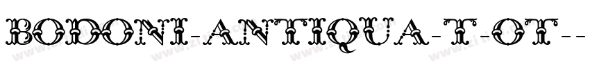 Bodoni-Antiqua-T-OT-字体转换