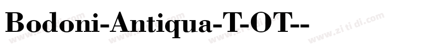 Bodoni-Antiqua-T-OT-字体转换