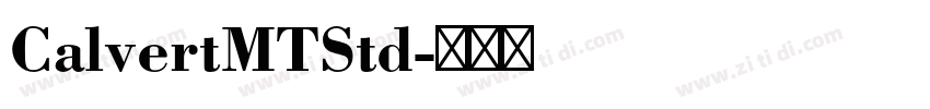 CalvertMTStd字体转换