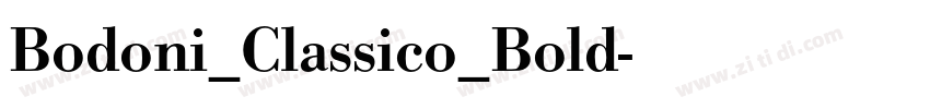 Bodoni_Classico_Bold字体转换