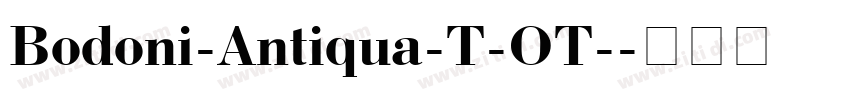 Bodoni-Antiqua-T-OT-字体转换