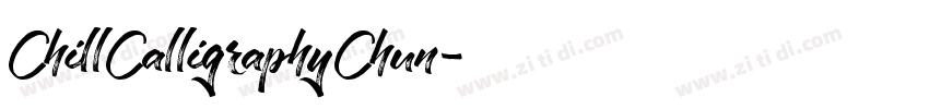 ChillCalligraphyChun字体转换