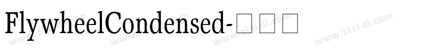 FlywheelCondensed字体转换